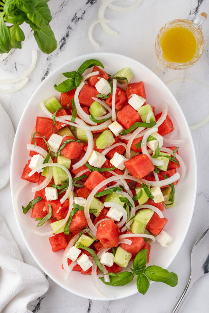 Watermelon Onion Salad