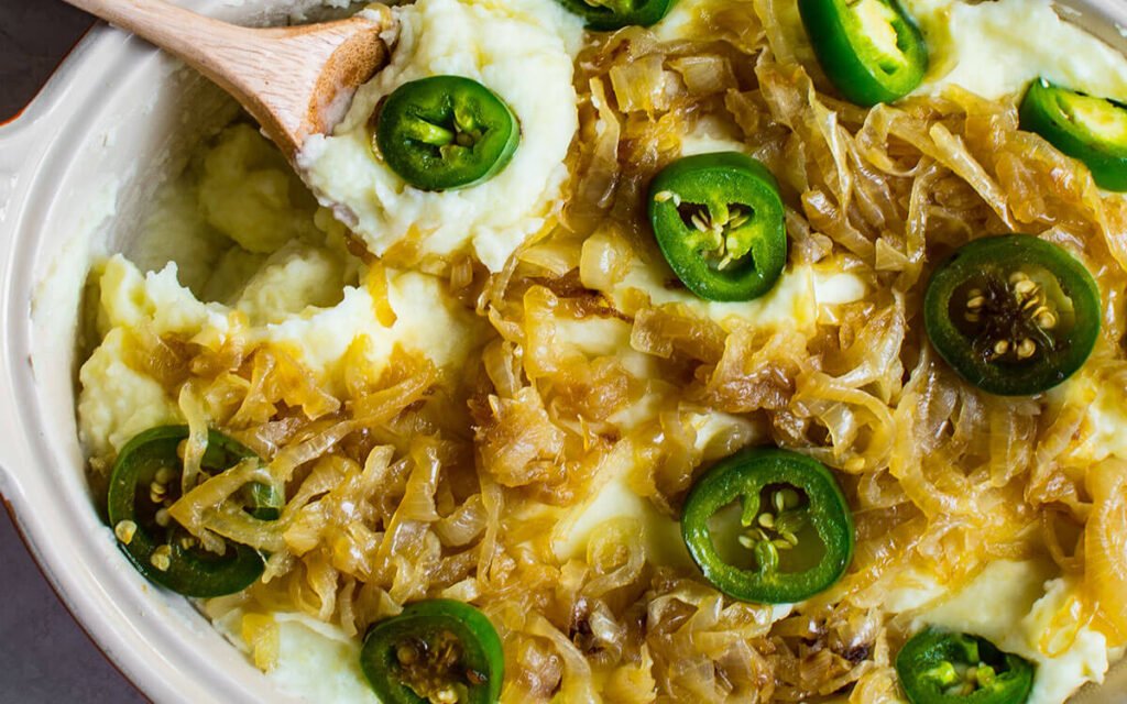 Caramelized Onion & Jalapeño Mashed Potatoes